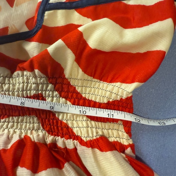 Anthropologie We Heart Vera Red and White Pleated Mini Sundress - Picture 9 of 11